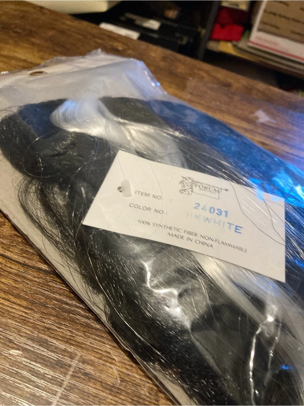 Vintage 1994 Forum Novelties long black wig